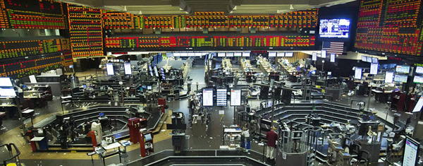 Open outcry options trading